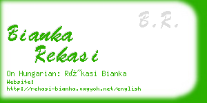 bianka rekasi business card